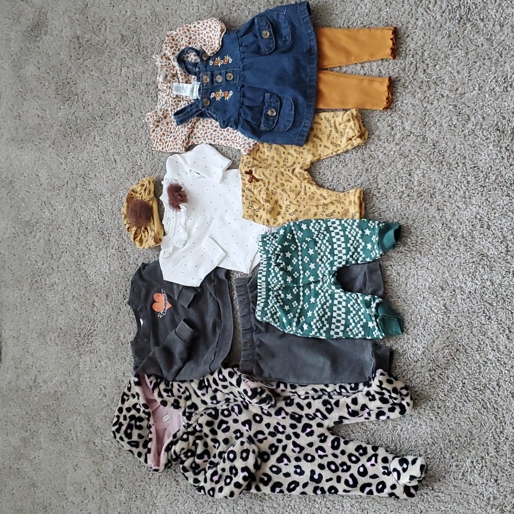 Baby Girl Footed onesie and matching sets